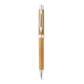 Caneta Personalizada Sustentável Bambu com Estojo MSP91820 Brindes Personalizados