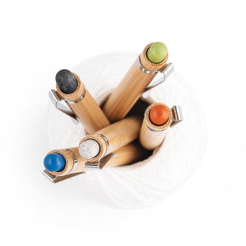 Caneta Personalizada Sustentável Bambu MSP81012 Brinde Personalizado