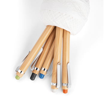 Caneta Personalizada Sustentável Bambu MSP81012 Brinde Personalizado