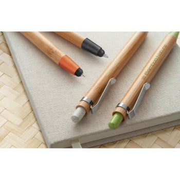Caneta Personalizada Sustentável Bambu MSP81012 Brinde Personalizado