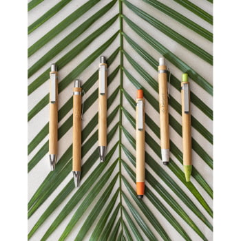 Caneta Personalizada Sustentável Bambu MSP81014 Brinde Personalizado