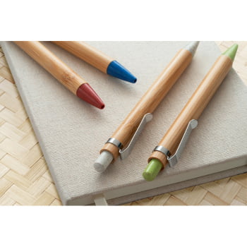 Caneta Personalizada Sustentável Bambu MSP81014 Brinde Personalizado