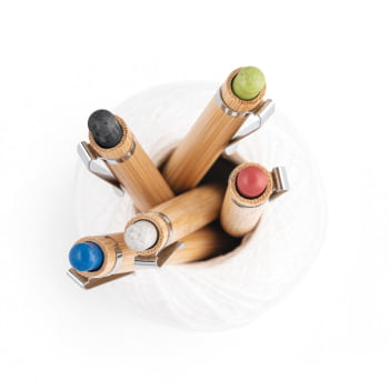 Caneta Personalizada Sustentável Bambu MSP81014 Brinde Personalizado