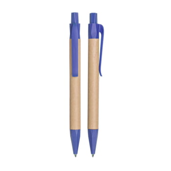 Caneta Personalizada Sustentável Kraft CP0107D Caneta de Papel Kraft