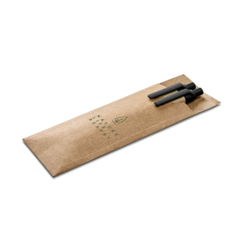 Caneta Personalizada Sustentável Kraft MSP91846 Brindes Personalizados