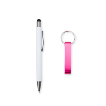 Kit Caneta e Chaveiro Alumínio SMCC-87A49 Brinde Personalizado