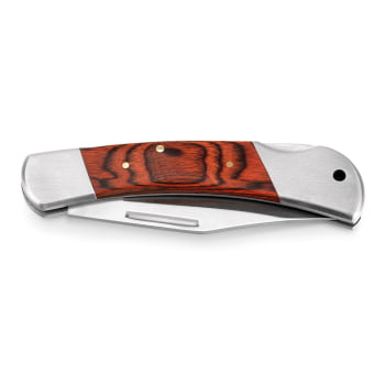 Canivete Personalizado Aço Inox e Madeira  SP94031 Brindes Personalizados
