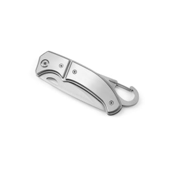 Canivete Personalizado Aço Inox e Metal Fecho de Segurança SP94364 Brinde Personalizado