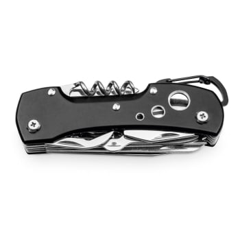 Canivete Personalizado Aço Inox Multifunções SP94040 Brindes Personalizados