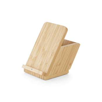 Carregador por Indução Personalizado Bambu Sustentável SP57940 Brindes Personalizados