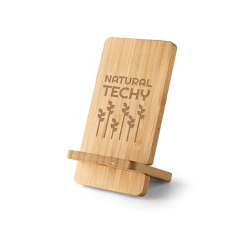 Carregador por Indução Personalizado Bambu Sustentável SP97132 Brindes Personalizados