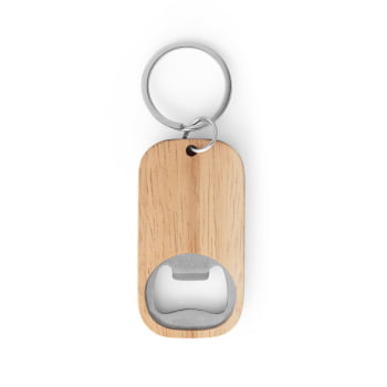 Abridor de Garrafas Personalizado Aço Inox e Bambu SP95081 Brindes Personalizados