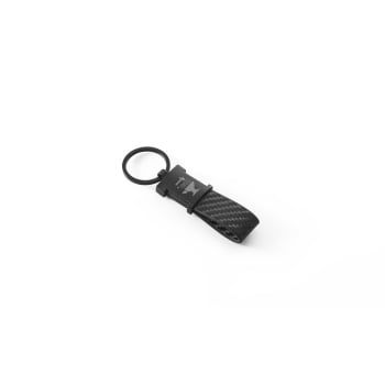 Chaveiro Personalizado Couro Sintético e Fibra de Carbono SP95086  Brinde Personalizado