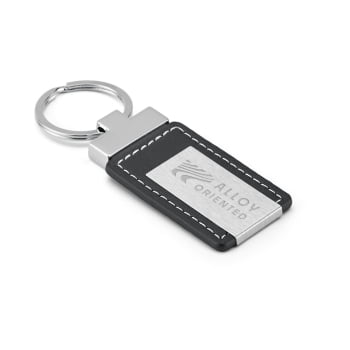 Chaveiro Personalizado Couro Sintético e Metal SP93156  Brinde Personalizado