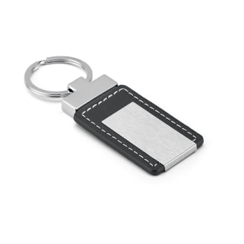 Chaveiro Personalizado Couro Sintético e Metal SP93156  Brinde Personalizado