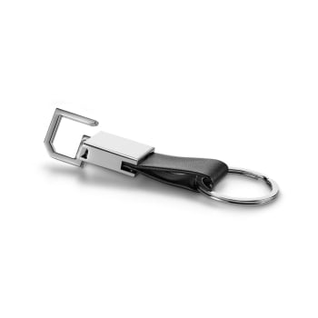 Chaveiro Personalizado Couro Sintético e Metal SP93363  Brinde Personalizado