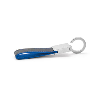 Chaveiro Personalizado Couro Sintético e Metal SP93370  Brindes Personalizados
