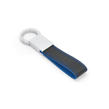 Chaveiro Personalizado Couro Sintético e Metal SP93370  Brindes Personalizados