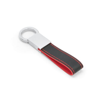 Chaveiro Personalizado Couro Sintético e Metal SP93370  Brindes Personalizados