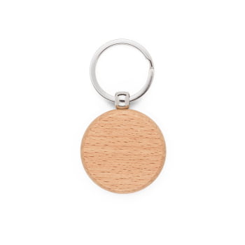Chaveiro Personalizado Madeira de Faia SP95094 Brindes Personalizados