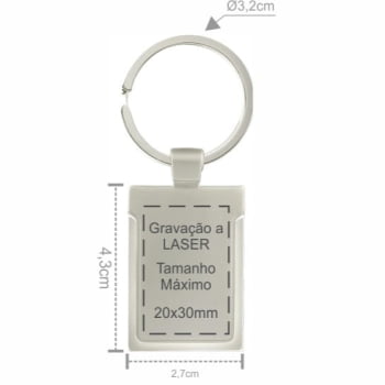 Chaveiro Personalizado Metal SMCH-00060 Brindes Personalizados