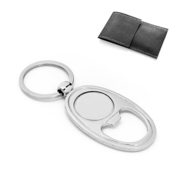 Chaveiro Personalizado Metálico SP93367 Abridor de Garrafas Brinde Personalizado