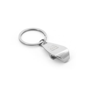 Chaveiro Personalizado Metálico SP93394 Abridor de Garrafas Brindes Personalizados