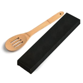 Collher Personalizada Bambu Com Embalagem SMUD-09303 Brindes Personalizados