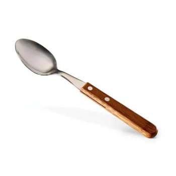 Collher Personalizada Bambu / Inox SMUD-00653 Brinde Personalizado