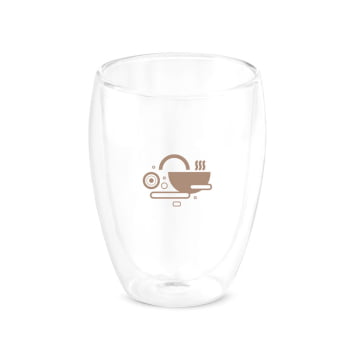 Copo de Vidro Personalizado 350ml em caixa presente SP94280 Brinde Personalizado