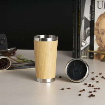 Copo Sustentável Personalizado Bambu 500 ML X18644 Brinde Personalizado