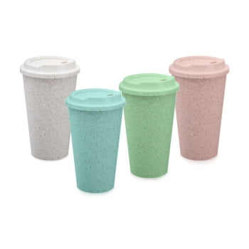 Copo Sustentável Personalizado Fibra de Arroz 550 ML X14874 Brindes Personalizados