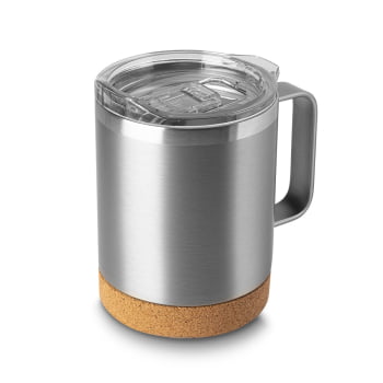 Caneca Térmica Personalizada Inox 350 ml com Tampa Base Cortiça Brindes Personalizados