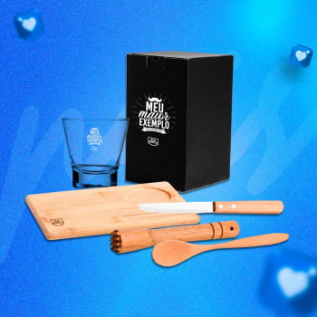 Brinde dia dos Pais Kit Caipirinha 5 Peças SMKC-00353-PAI Personalizado