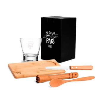 Brinde dia dos Pais Kit Caipirinha 5 Peças SMKC-00353-PAI Personalizado