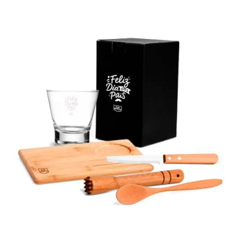 Brinde dia dos Pais Kit Caipirinha 5 Peças SMKC-00353-PAI Personalizado