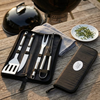 Brinde Presente Dia dos Pais Kit Churrasco Personalizado Estojo de Nylon 4 peças X07444-PAI Brinde Presente Dia dos Pais Kit Churrasco Personalizado Estojo de Nylon 4 peças X07444-PAI