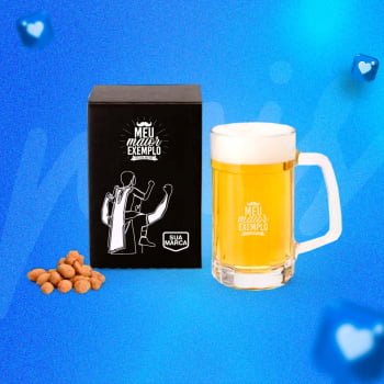 Brinde Presente Dia dos Pais Personalizado Caneca Vidro Americana SMVI-00361-PAI Brinde Presente Dia dos Pais Personalizado Caneca Vidro Americana SMVI-00361-PAI
