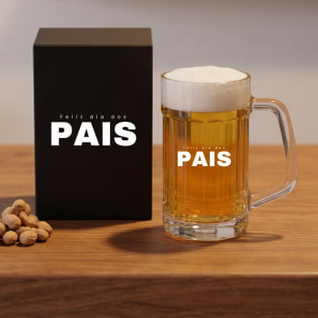 Brinde Presente Dia dos Pais Personalizado Caneca Vidro Americana SMVI-00361-PAI