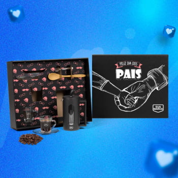 Brinde Presente Dia dos Pais Personalizado Kit Café Cafeteira Prensa Francesa SMKT-90574-PAI Brinde Presente Dia dos Pais Personalizado Kit Café Cafeteira Prensa Francesa SMKT-90574-PAI