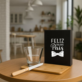 Brinde Presente Dia dos Pais Personalizado Kit Caipirinha Personalizada 3 Peças SMKC-00333-PAI