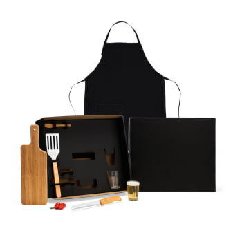 Brinde Presente Dia dos Pais Personalizado Kit Churrasco Avental e Caneca SMKT-90518-PAI