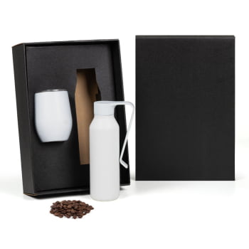 Brinde Presente Dia dos Pais Personalizado Kit Garrafa e Copo SMKT-90577-PAI