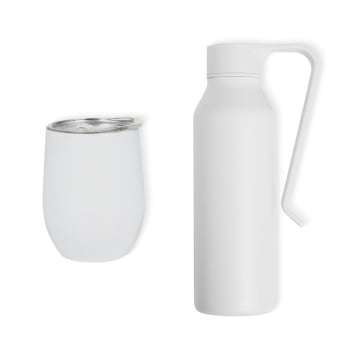 Brinde Presente Dia dos Pais Personalizado Kit Garrafa e Copo SMKT-90577-PAI