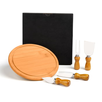 Brinde Presente Dia dos Pais Personalizado Kit Queijo 5 itens SMPD-15053-PAI
