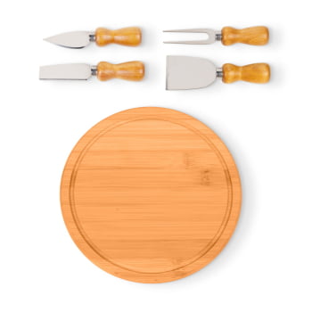 Brinde Presente Dia dos Pais Personalizado Kit Queijo 5 itens SMPD-15053-PAI