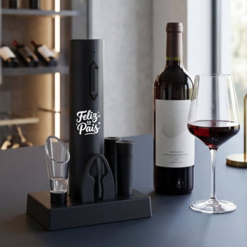 Brinde Presente Dia dos Pais Personalizado Kit Vinho 6 Peças X09079