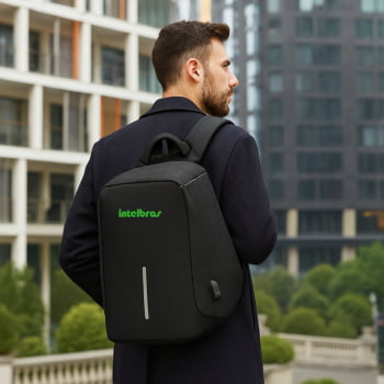 Brinde Presente Dia dos Pais Personalizado Mochila Personalizada Antiroubo Poliéster  X14290-PAI
