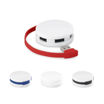 Hub USB Personalizado 4 Portas SP97357 Brindes Personalizados Hub USB Personalizado 4 Portas SP97357 Brindes Personalizados