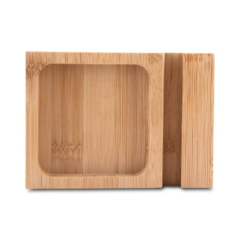 Porta Objetos Personalizado Feltro e Bambu ASIPCL120 Brinde Personalizado